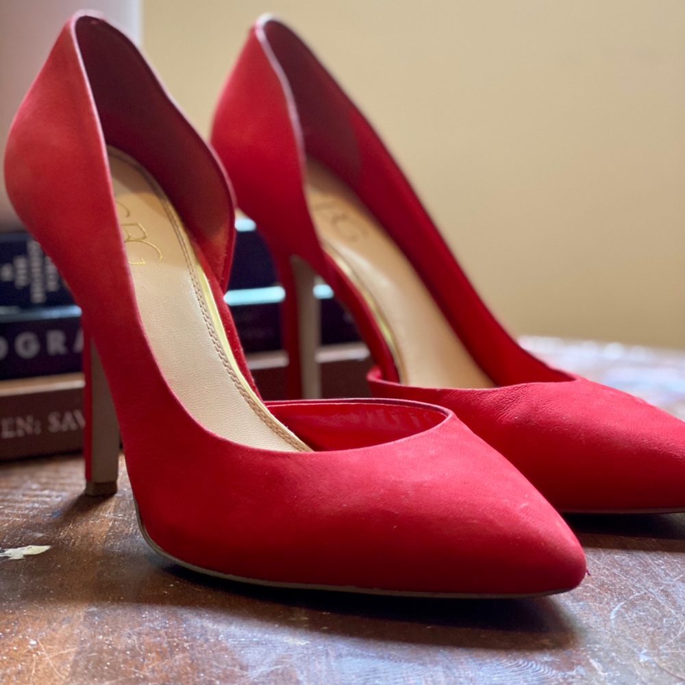 BCBG Red Pointed Toe Stiletto